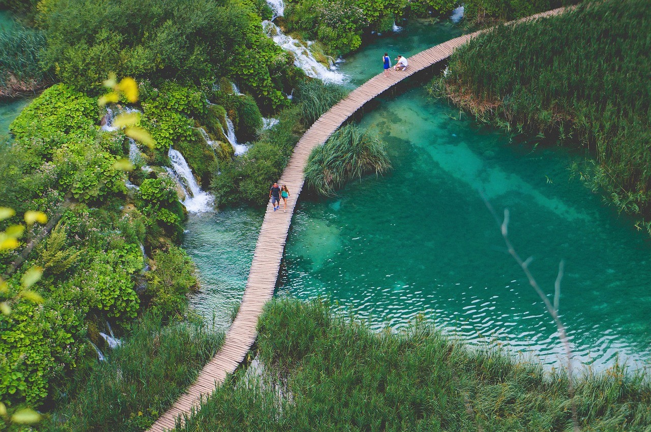 Indrukwekkend zijn de watervallen van Plitvice