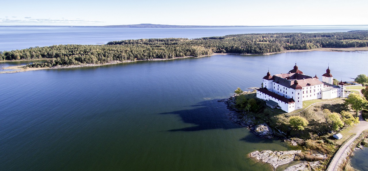 Het bekende Vänern- en Vattermeer in Zweden