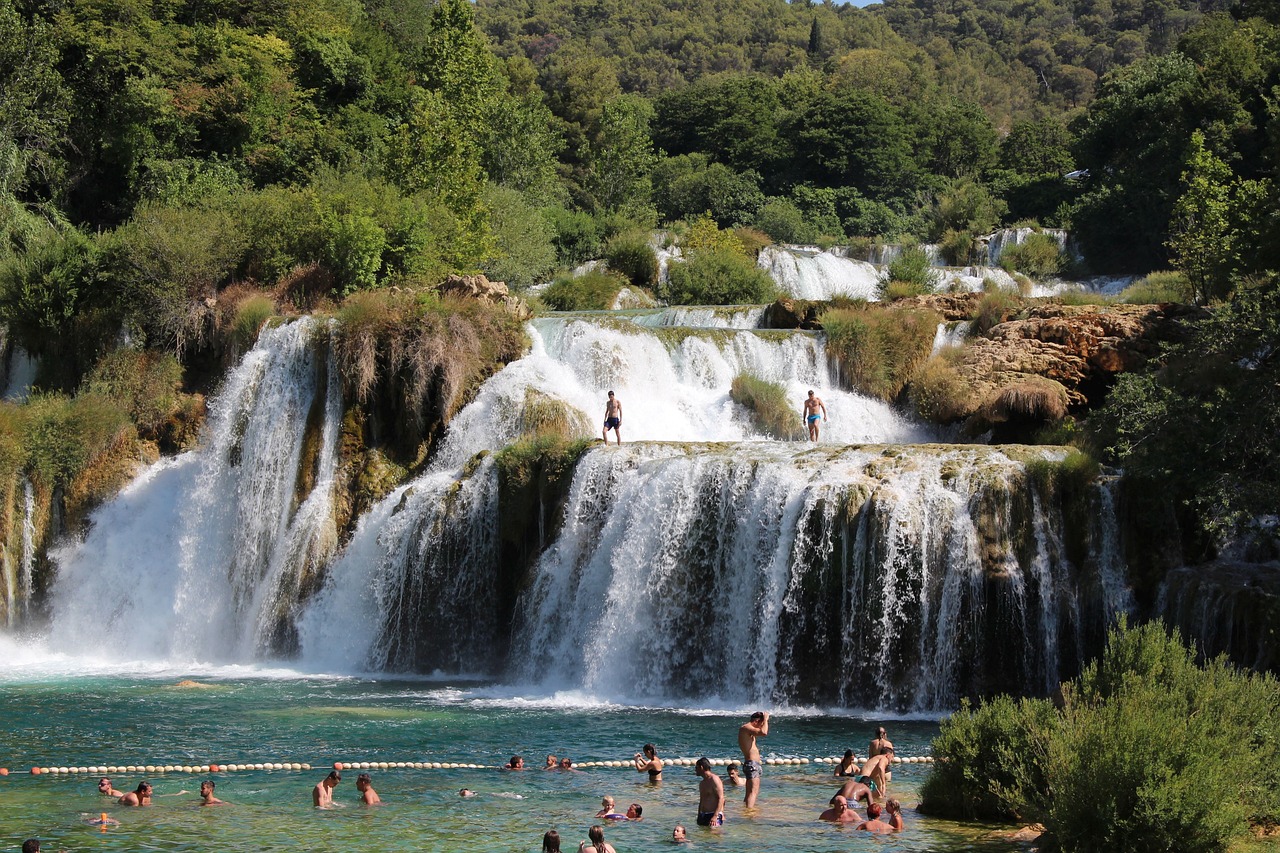 In het Nationaal park Krka vind je de mooiste watervallen