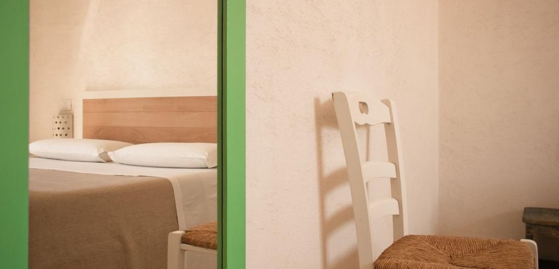 Simpele maar schone slaapkamers bij Podere Santa Chiara