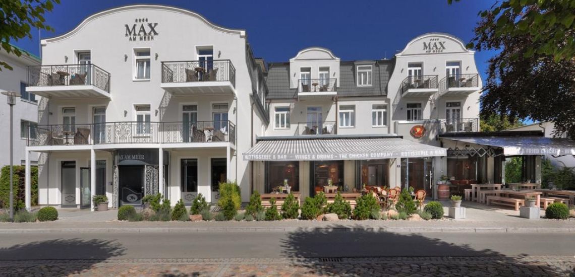 Hotel Max am Meer is een gezellig dorpshotel dichtbij zee