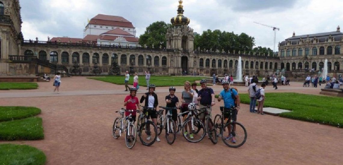Interessante fietstocht door Dresden