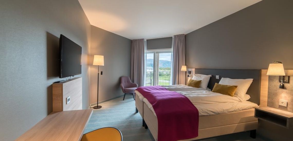De kamers van Sommarøy Arctic Hotel voorzien in alle behoeftes