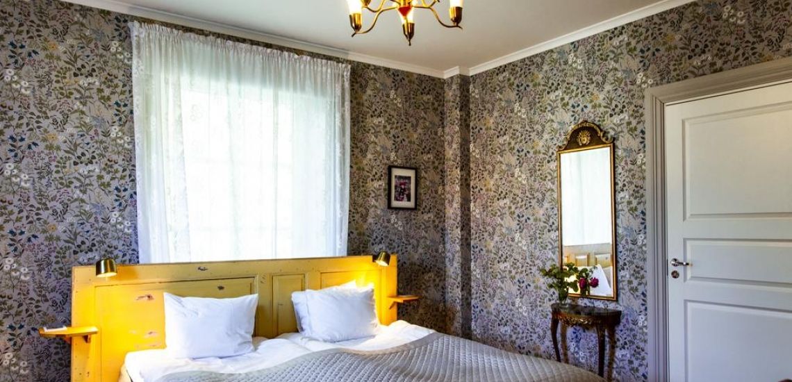 Hotell Park heeft echt ouderwetse hotelkamers met bloemetjesbehang