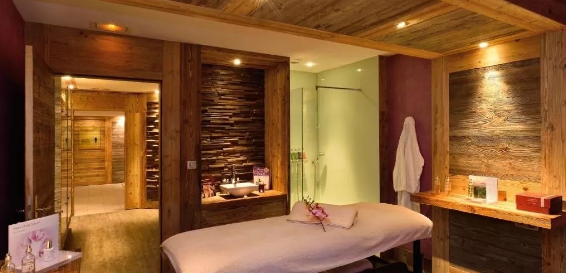 Ook een sauna ontbreekt niet in Hotel Spa Domaine du Moulin