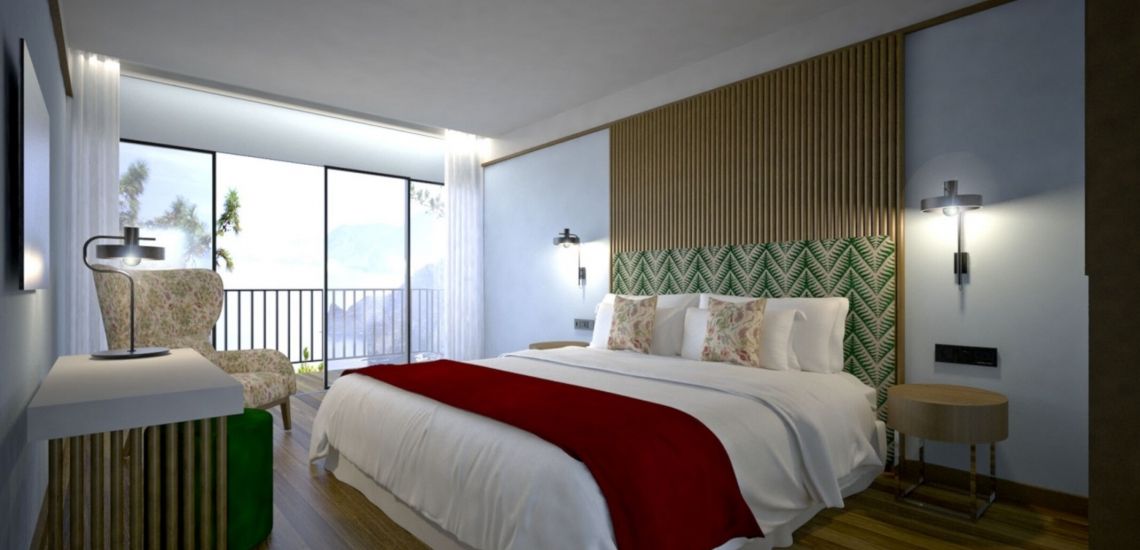 De bedden zijn ruim bij Hotel Quinta do Furao, fijn rusten tijdens je Madeira rondtrip