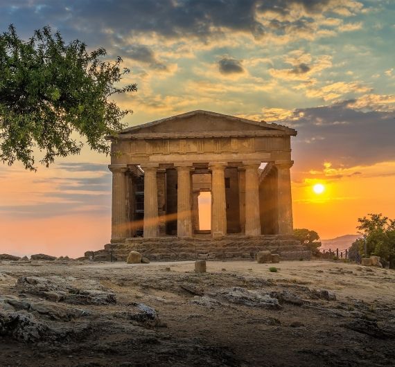Het is toch echt een rondreis door Italië, de tempels van Agrigento
