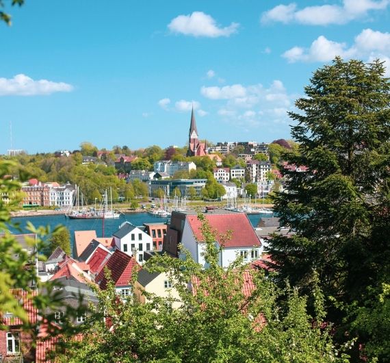 Een stop onderweg naar Zweden in het Duitse Flensburg, een stad met een rijk zeevaart verleden