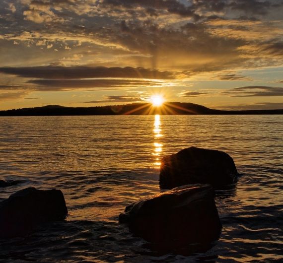 Het Siljanmeer wordt gekenmerkt als het echte Zweden