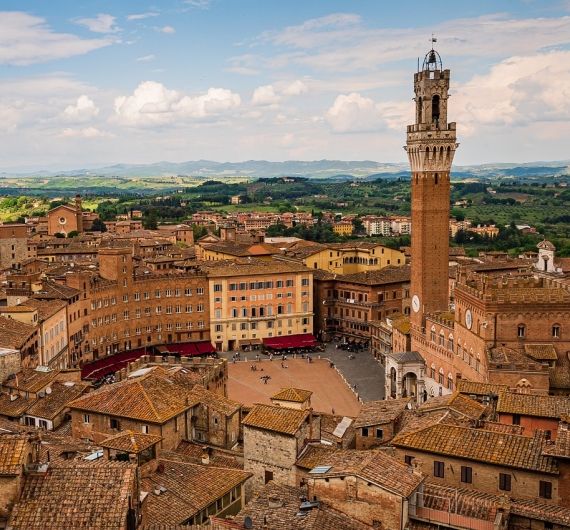 Siena is een uitgesproken Toscaanse stad