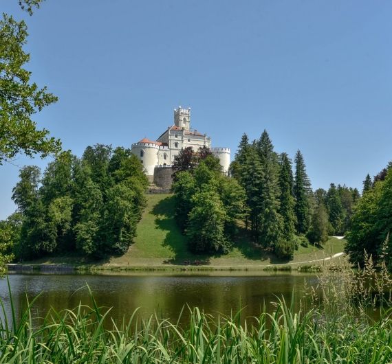 Een van de vele sprookjesachtige kastelen in de Zagorje in Kroatië