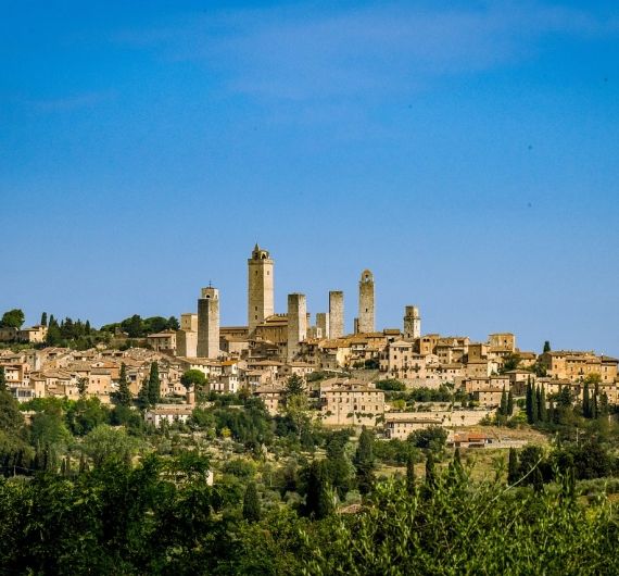 San Gimignano is een middeleeuws stadje en het hart van Toscane