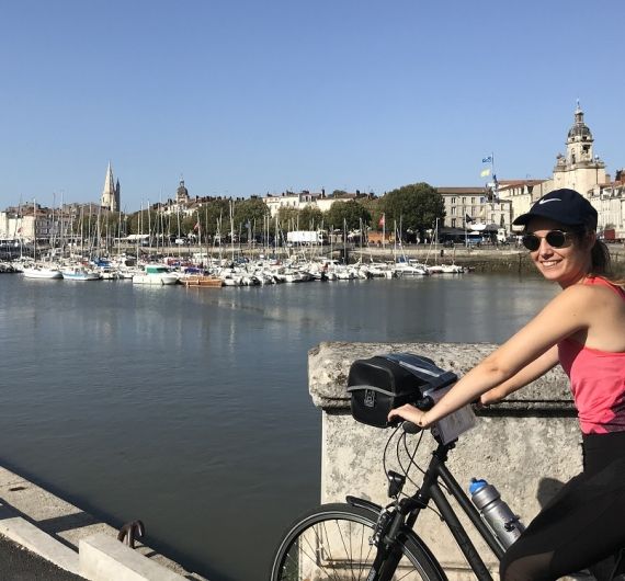 Per fiets bezoeken jullie de oude haven van La Rochelle
