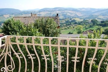 Relais del Borgo balkon met uitzicht 