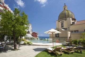 Palazzo Murat zwembad met zeezicht