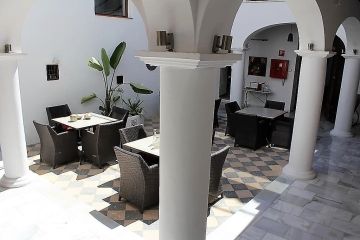 Palacio Blanco patio voor ontbijt