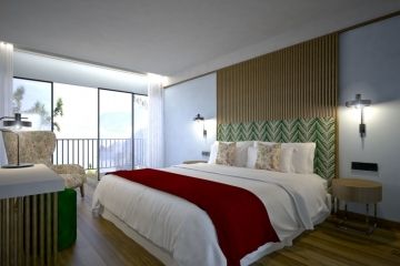 De bedden zijn ruim bij Hotel Quinta do Furao, fijn rusten tijdens je Madeira rondtrip