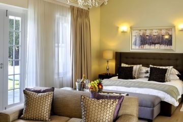 De kamers zijn stijlvol en comfortabel in Lavender Farm Guesthouse
